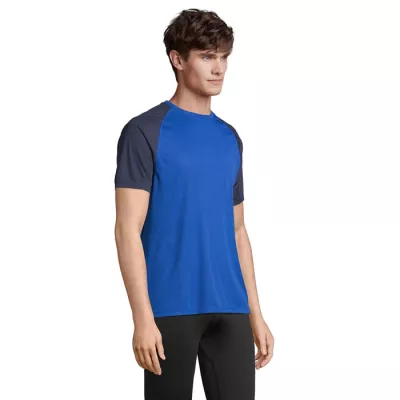 Koszulka sportowa unisex z recyklingu Sol's VORTEX - French Navy/Royal Blue (S04787-ET)