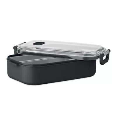 Lunchbox z PP ze stalowym wkładem 750 ml HOAGIE - Czarny (MO2770-03)