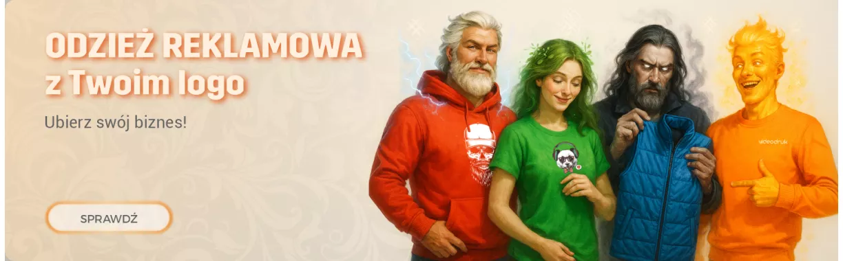 odzież reklamowa z nadrukiem